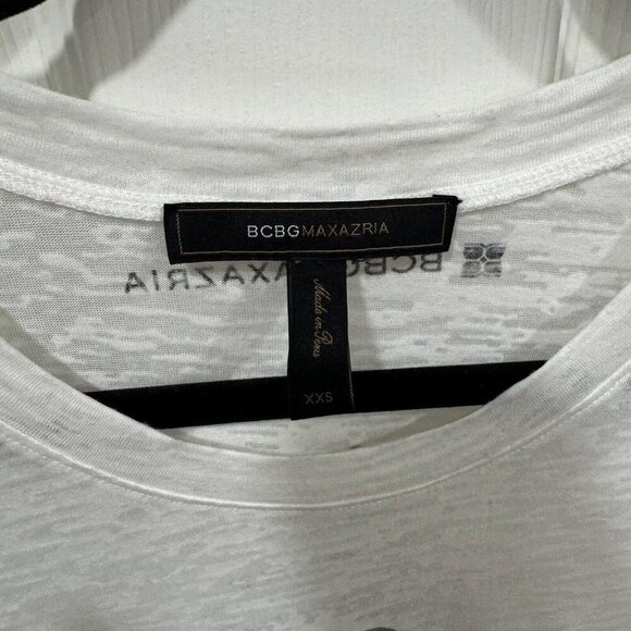 womens bcbg maxazria Tshirt Tee Top White Size Xxs Leo Horoscope - Picture 5 of 9